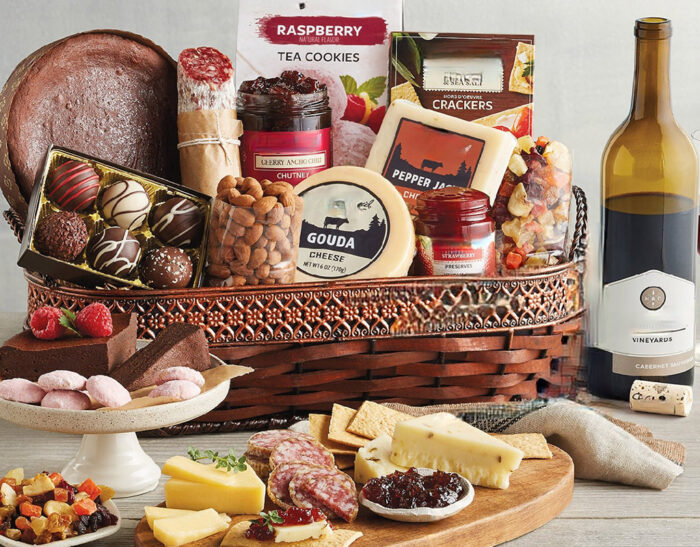Gift Chocolate & Cheese Basket