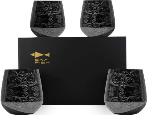 Sky Fish Wine Glasses